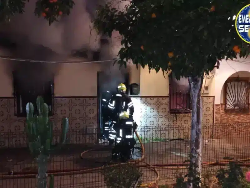 Imagen del incendio de Amate - EMERGENCIAS SEVILLA