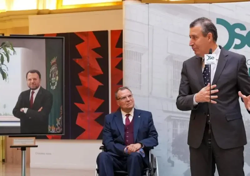 Presentación del retrato de Sánchez Monteseirín en la Diputación - Diputación de Sevilla.