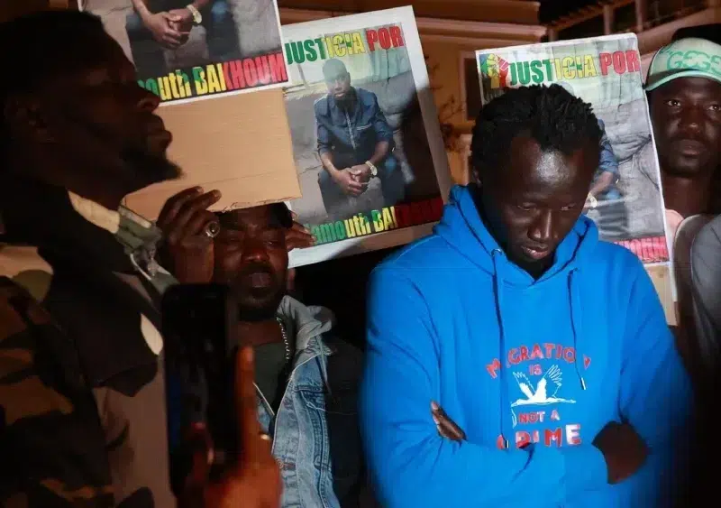 Manifestantes de la Asociación de Senegaleses en Sevilla / Europapress