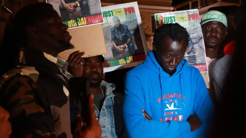 Manifestantes de la Asociación de Senegaleses en Sevilla / Europapress