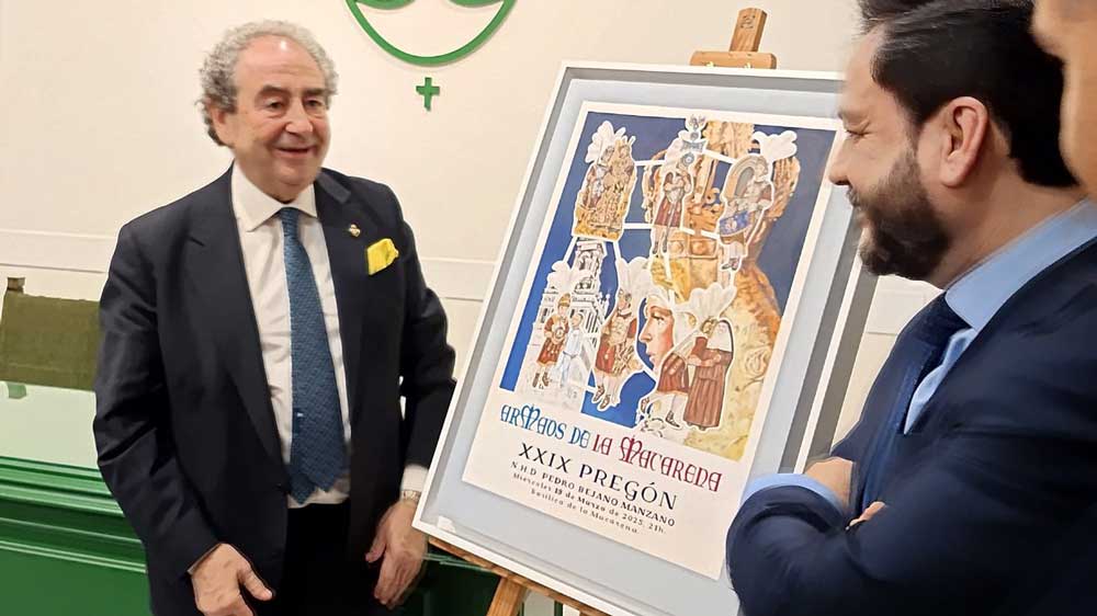 La Hermandad de la Macarena presenta el cartel del Pregón de los Armaos 2025. - Hermandad de la Macarena