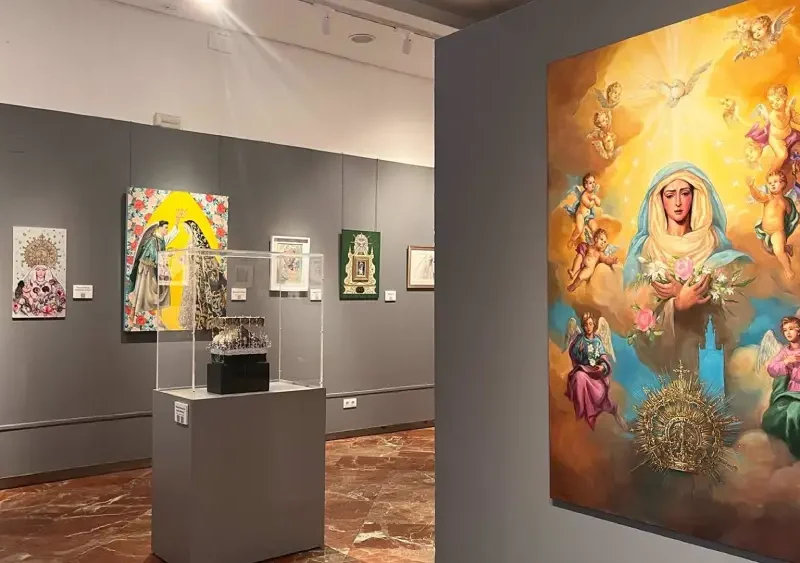 El Círculo Mercantil acoge la muestra colectiva 'Miradas a la Madre de Dios', centrada en la Virgen del Rocío de la hermandad de La Redención, con ocasión de su coronación canónica - Círculo Mercantil