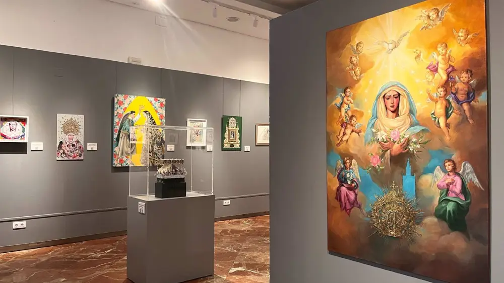 El Círculo Mercantil acoge la muestra colectiva 'Miradas a la Madre de Dios', centrada en la Virgen del Rocío de la hermandad de La Redención, con ocasión de su coronación canónica - Círculo Mercantil
