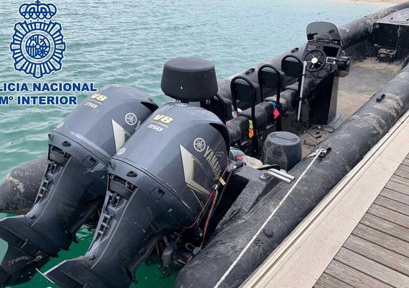 Narcolancha intervenida en el Guadalquivir