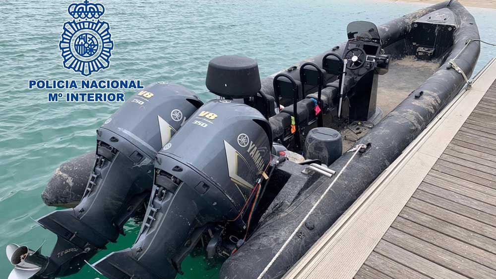 Narcolancha intervenida en el Guadalquivir