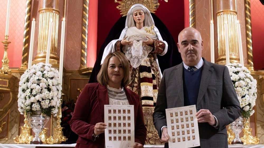 Correos facilita sus servicios para la difusión de la coronación canónica de la Virgen de los Dolores de Arahal