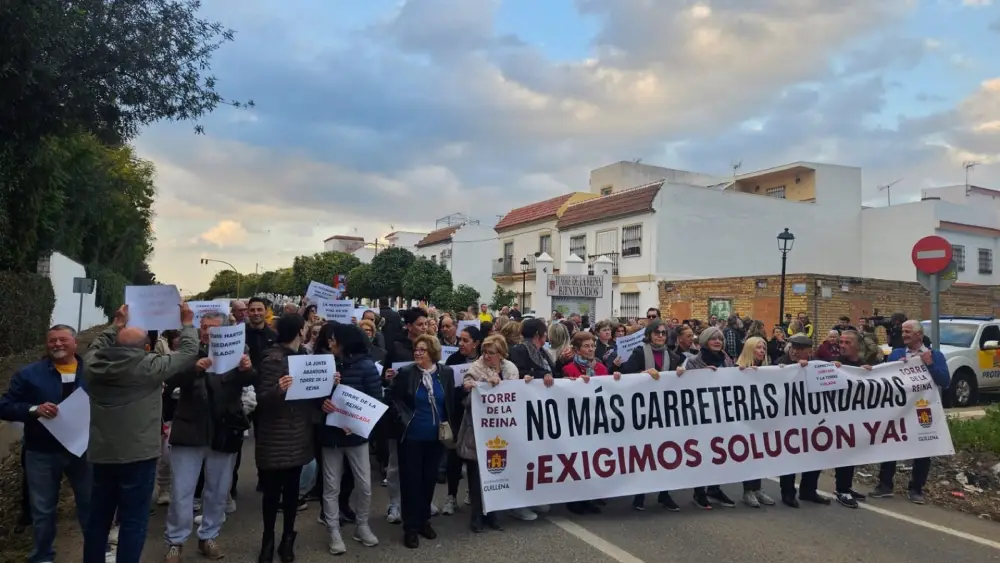 Los vecinos de Guillena protesta por el corte de la carretera A-8080 cada vez que llueve - Ayuntamiento de Guillena
