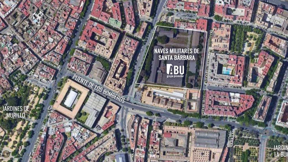 Localización de las nuevas viviendas en Santa Bárbara - Grupo ABU