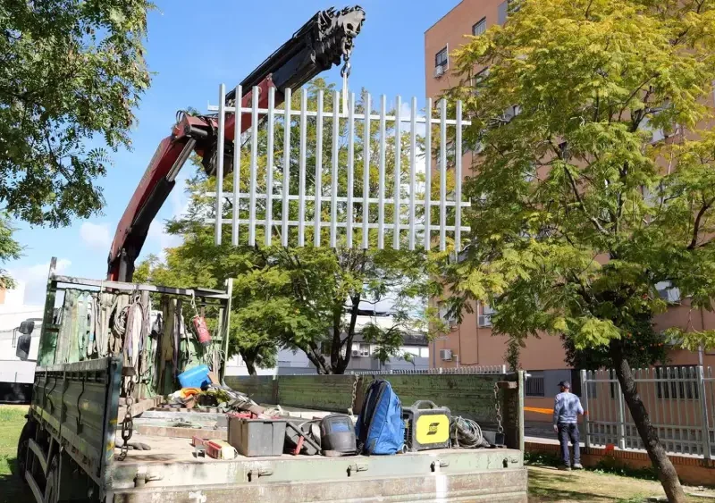 El nuevo cerramiento del Parque de Contadores - Ayuntamiento de Sevilla