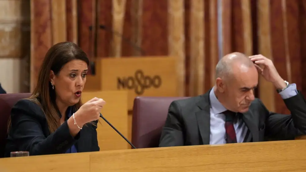La bancada del PSOE en el Pleno donde se debatía el asunto de los centros «resilientes» - María José López - Europa Press