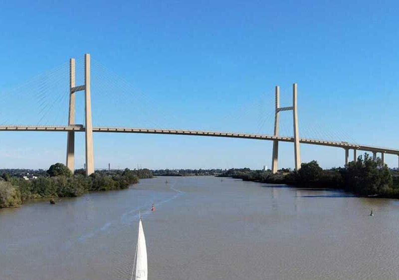 Recreación digital del puente de la SE-40 - Ministerio de Transportes