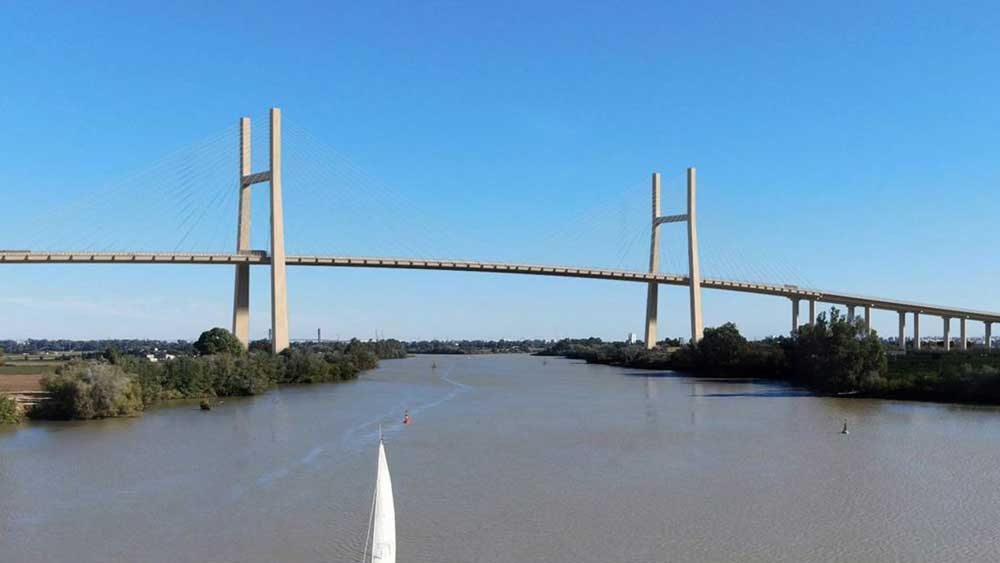 Recreación digital del puente de la SE-40 - Ministerio de Transportes