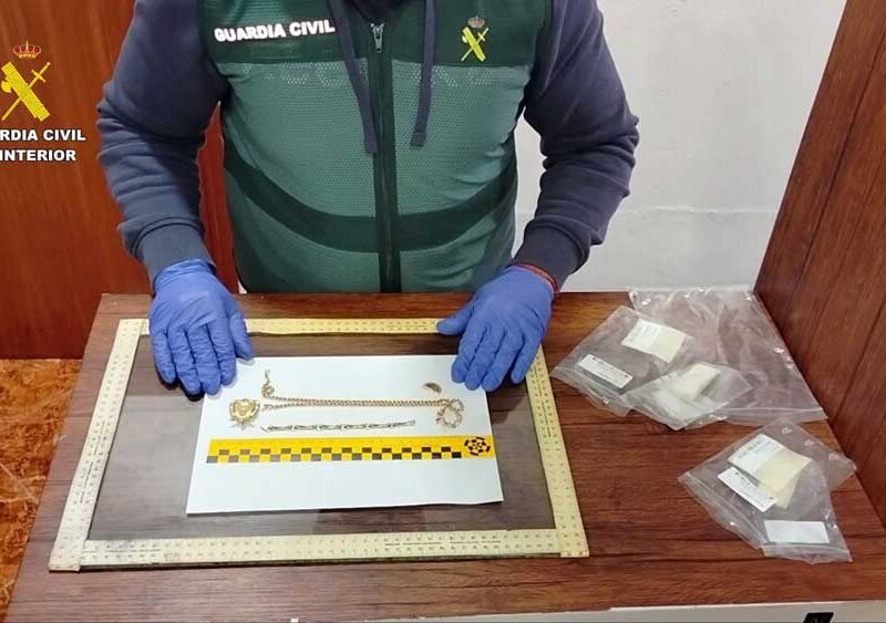 Joyas robadas durante los asaltos en viviendas de la provincia. - Guardia Civil