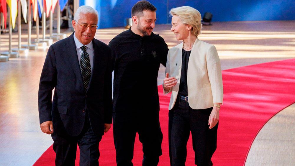 Imagen de la reunión del Consejo Europeo celebrado con motivo de la guerra de Ucrania este jueves en Bruselas / SA