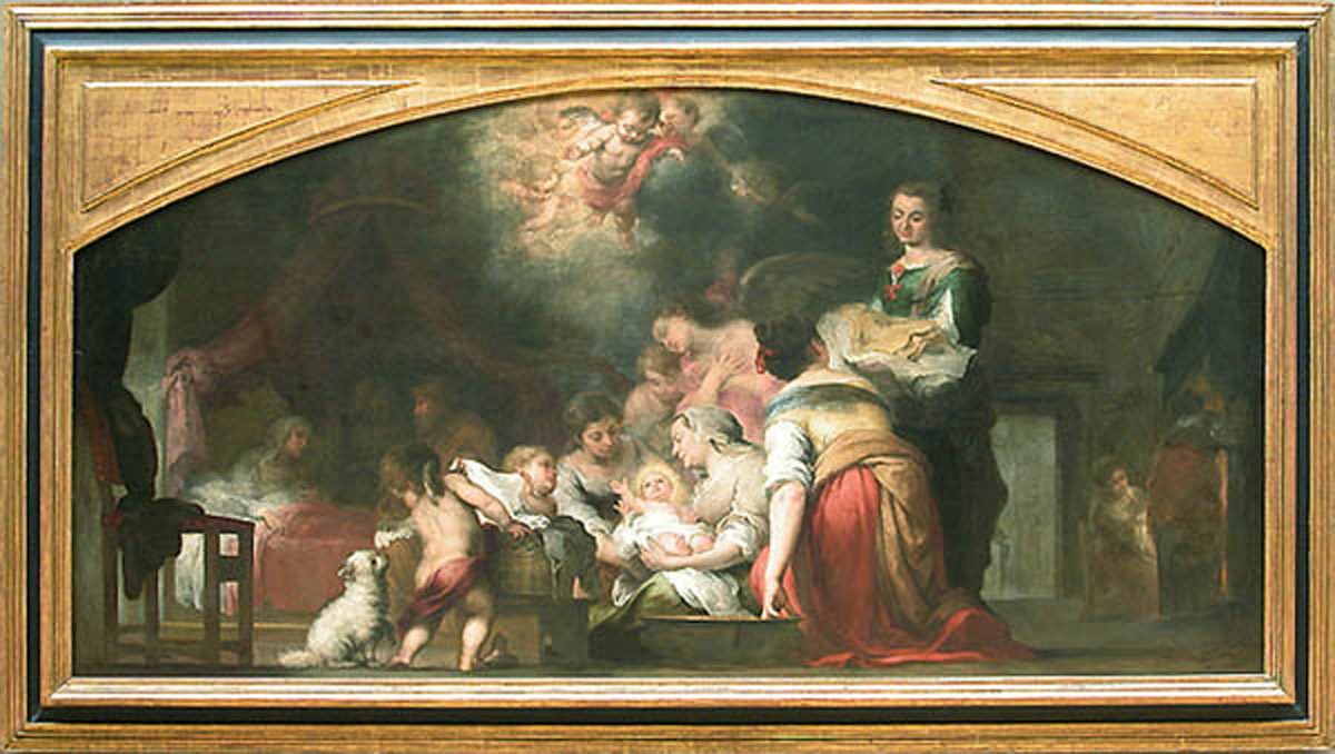 El Nacimiento de la Virgen de Murillo que se encuentra en el Luvre. Wikipedia