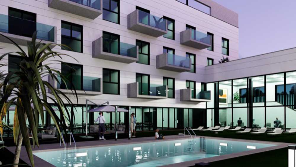 Infografía del Hotel Cartuja. - Montebalito