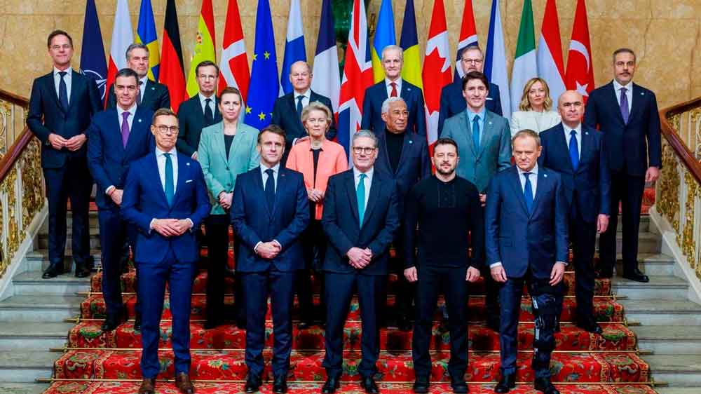 Foto de los líderes europeos reunidos en una cumbre informal para tratar sobre el papel de Europa en la guerra de Ucrania en marzo de 2025/ SA