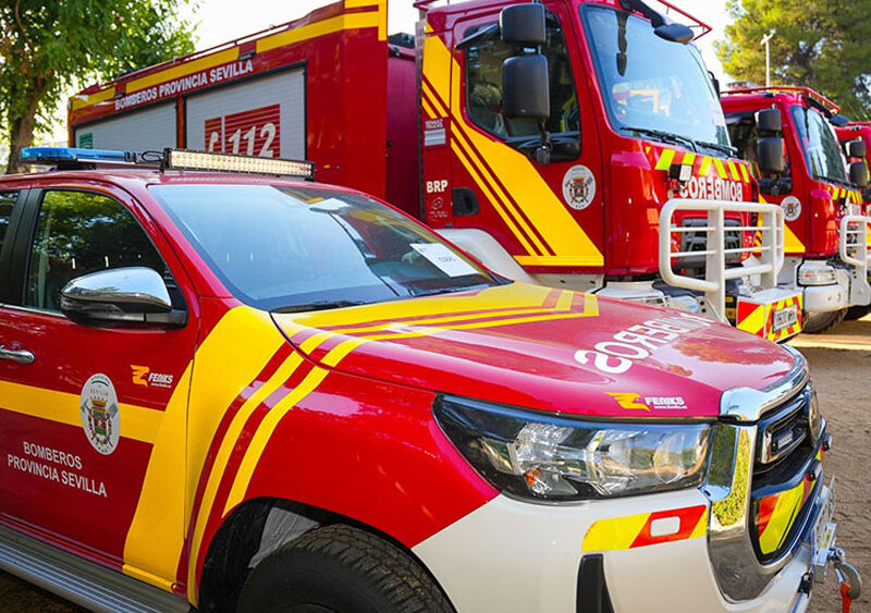 Vehículos de los Bomberos de la Diputación de Sevilla. - Junta de Andalucía