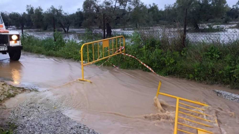 Anegaciones en caminos en Utrera. - Ayuntamiento de Utrera