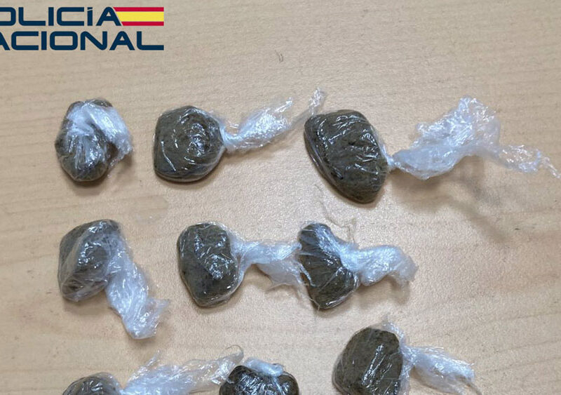 Envoltorios de hachís incautados por la Policía Nacional. - Policía Nacional