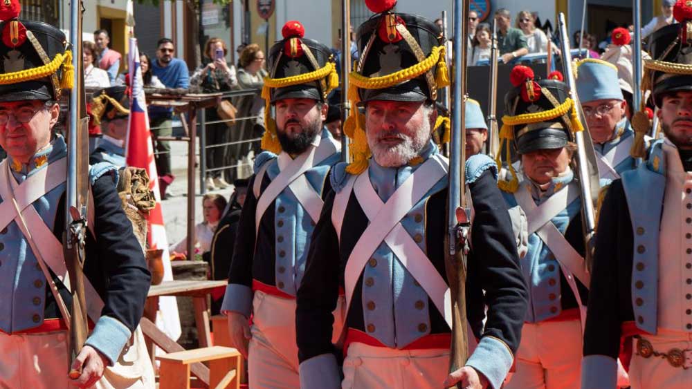 Recreación histórica del Pronunciamiento de Rafael del Riego en Las Cabezas de San Juan. Cedida