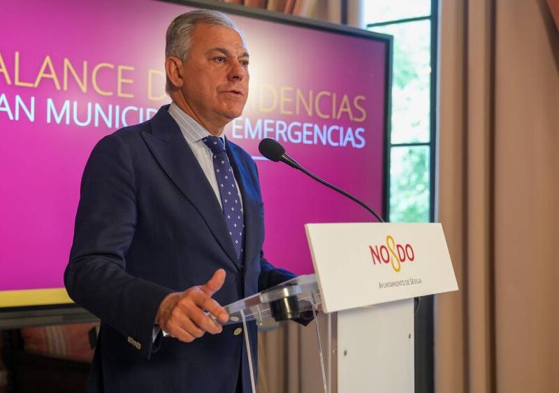 José Luis Sanz, durante el balance de incidencias del Plan Municipal de Emergencias -Ayuntamiento de Sevilla