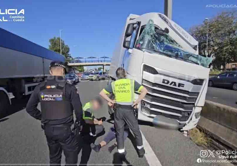 Accidente en la A49. - Policía Local de Castilleja de la Cuesta
