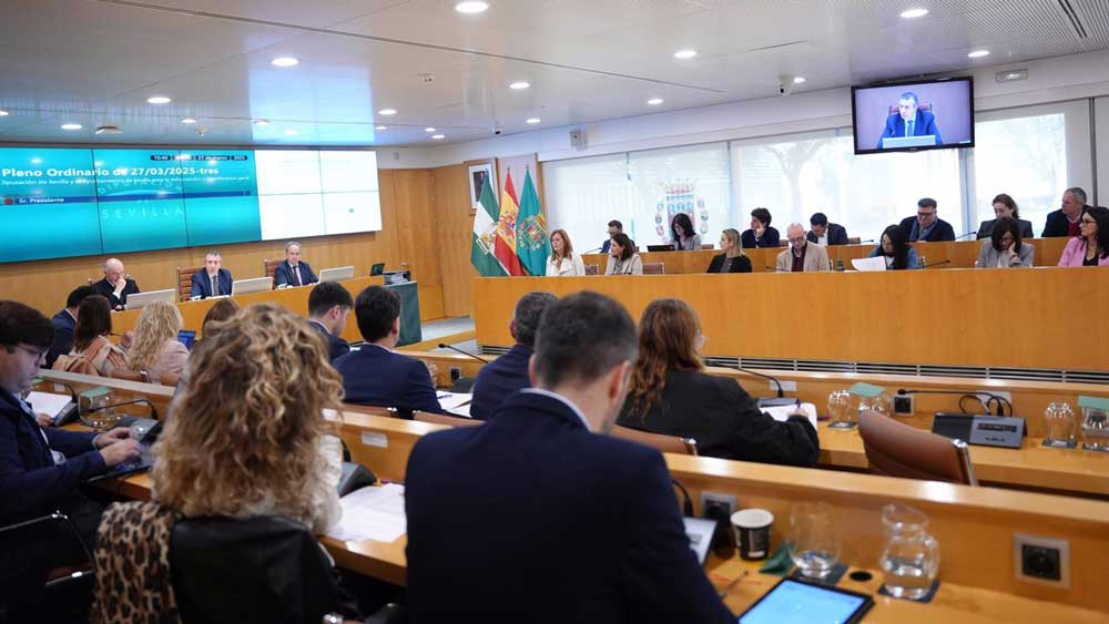 Imagen de archivo del pleno de la Diputación de Sevilla - María José López / Europa Press