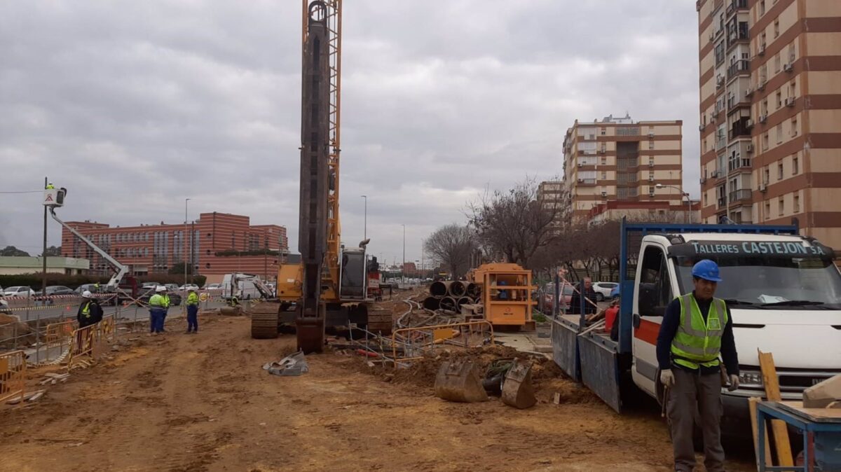 Imagen de las obras de la Línea 3 del Metro de Sevilla.- Junta de Andalucía