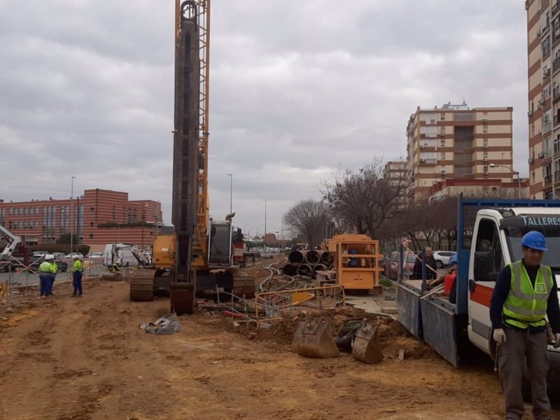 Imagen de las obras de la Línea 3 del Metro de Sevilla.- Junta de Andalucía