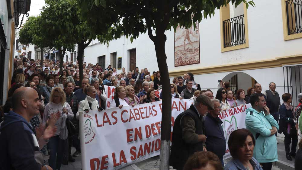 Concentración a favor de la sanidad pública. - Ayuntamiento de Las Cabezas de San Juan