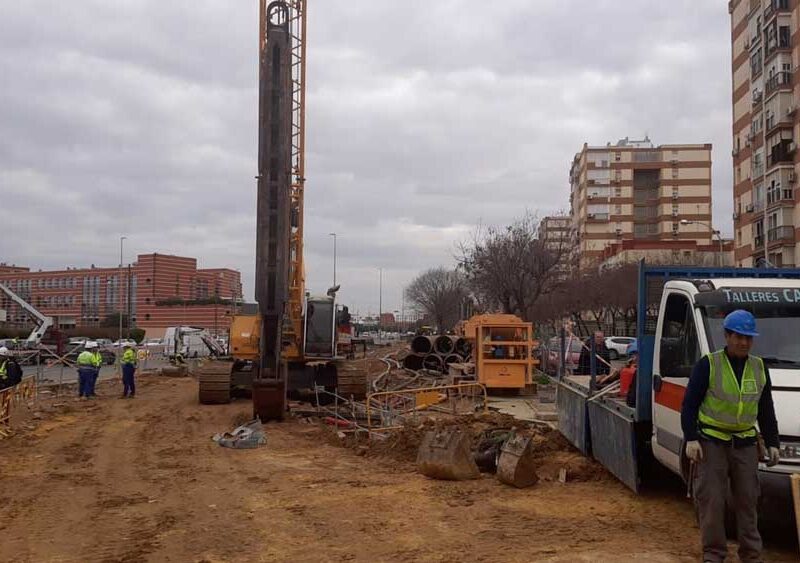 Imagen de las obras de la Línea 3 del Metro de Sevilla. - Junta de Andalucía