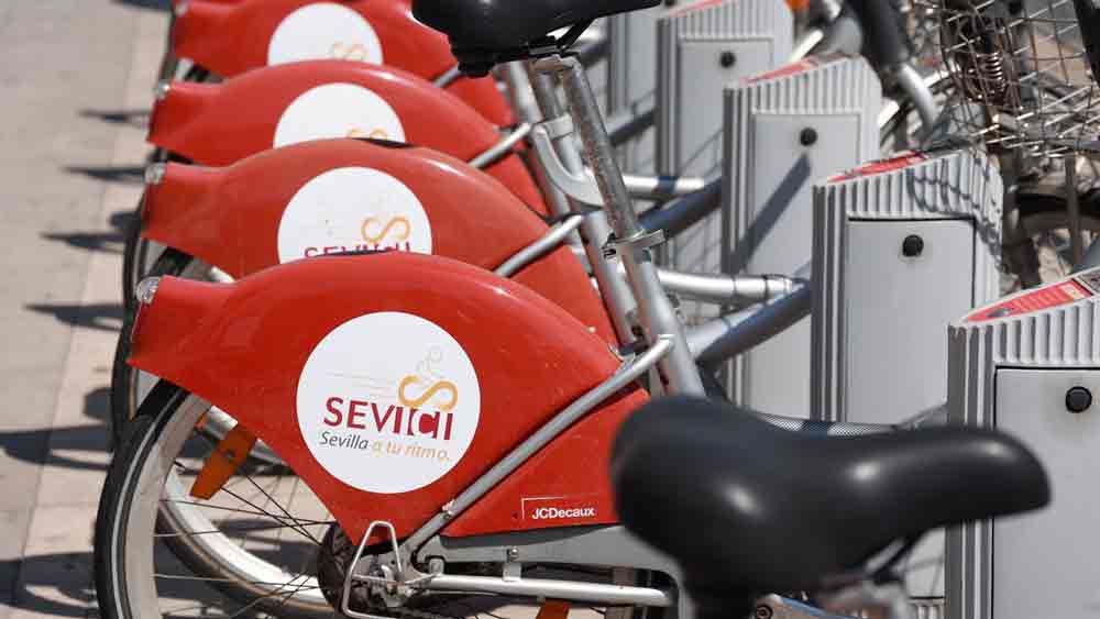 Bicicletas del servicio municipal Sevici del Ayuntamiento de Sevilla. - Rocío Ruz / Europa Press