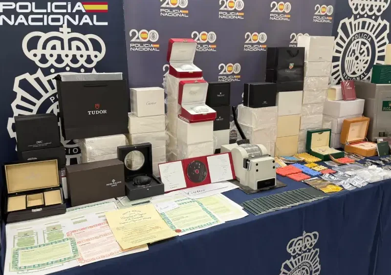 La policía desarticula falsificaciones de relojes de lujo