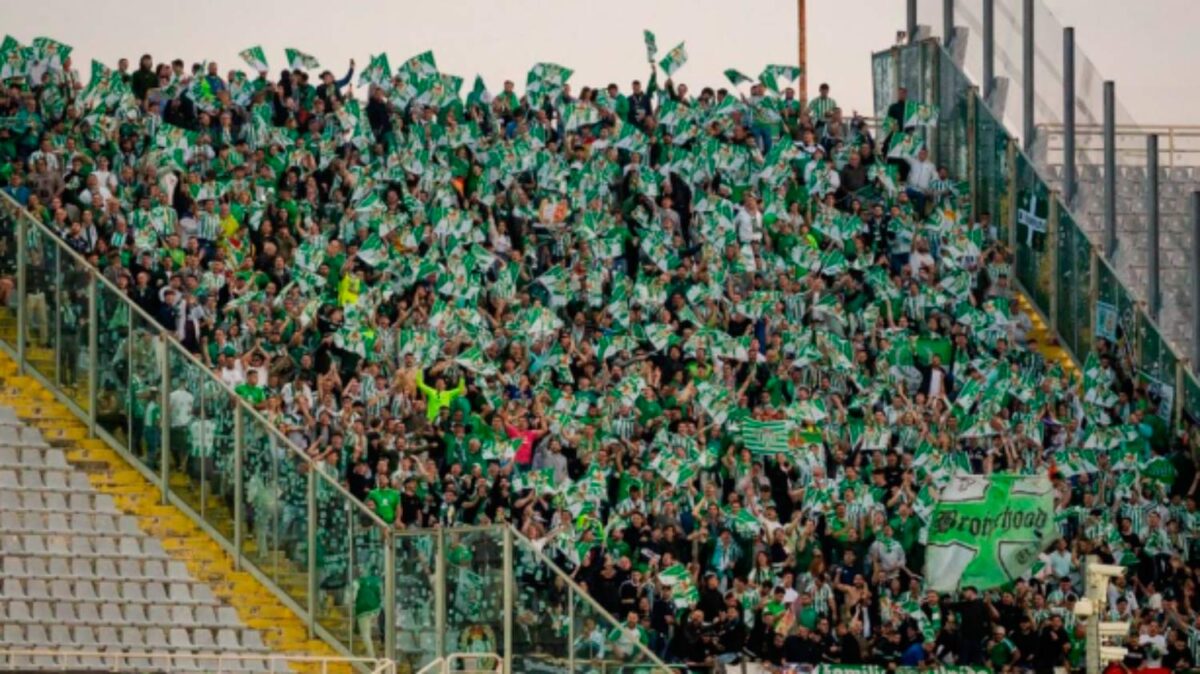 La afición bética en el Artemio Franchi.- RBB