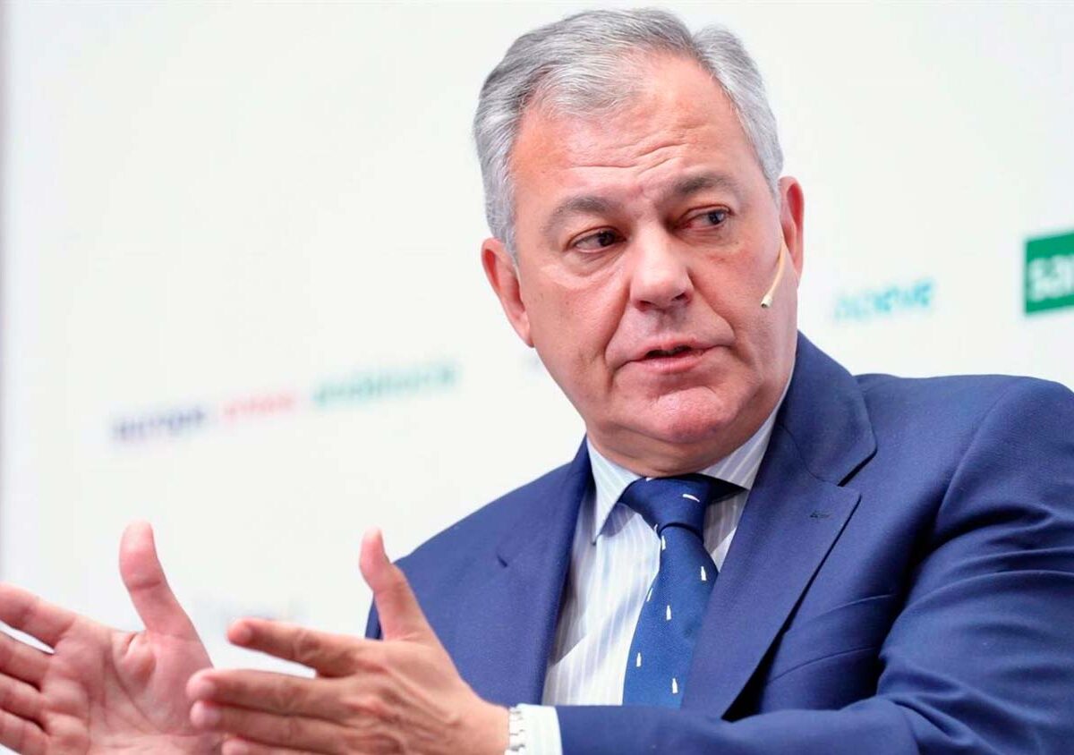 El alcalde de Sevilla, José Luis Sanz, en el desayuno informativo de Europa Press.- María José López/Europa Press