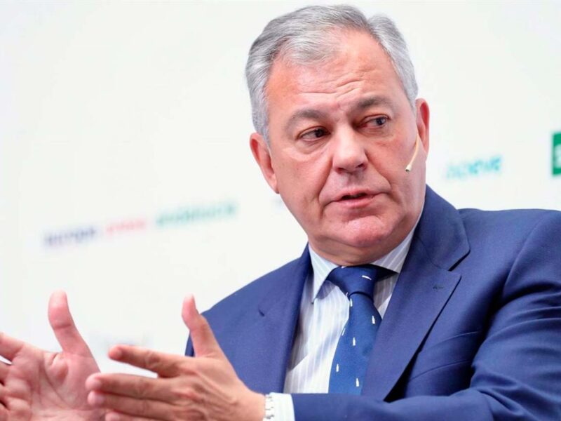 El alcalde de Sevilla, José Luis Sanz, en el desayuno informativo de Europa Press.- María José López/Europa Press