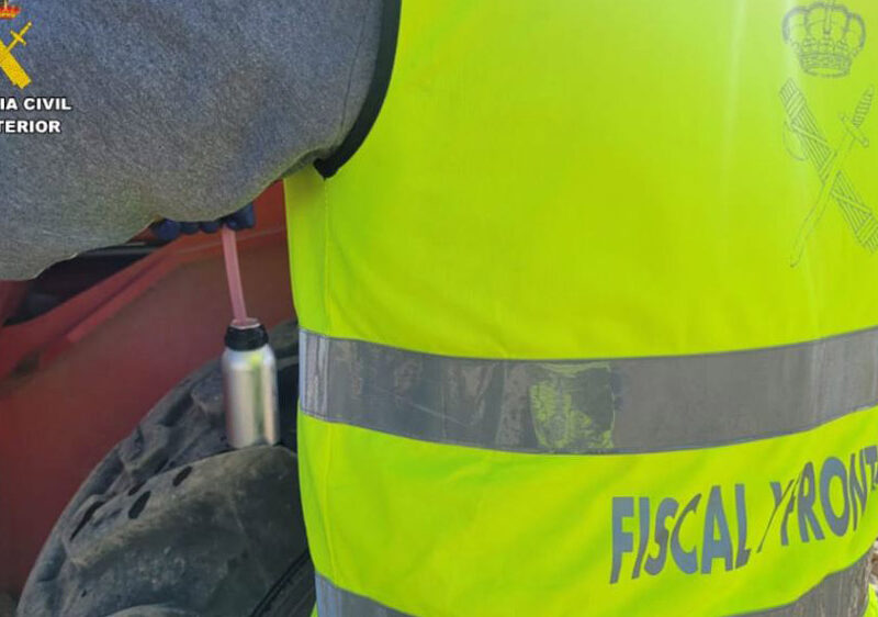 La Guardia Civil detecta el uso fraudulento de gasóleo bonificado en maquinaria de construcción en Sevilla. - Guardia Civil