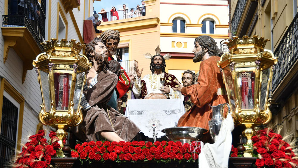Misterio de La Cena. - Hermandad de la Cena (Sevilla)