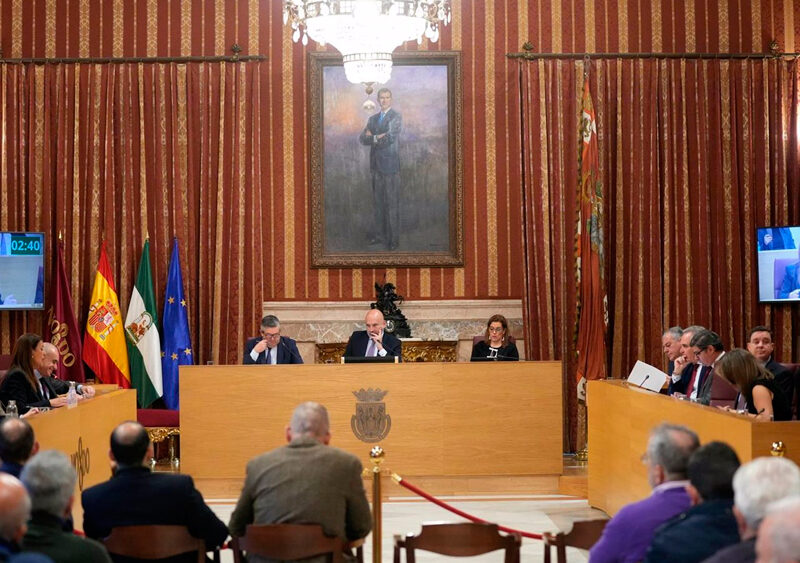 Pleno ordinario del mes de mayo en el Salón Colón del Ayuntamiento. - María José López / Europa Press