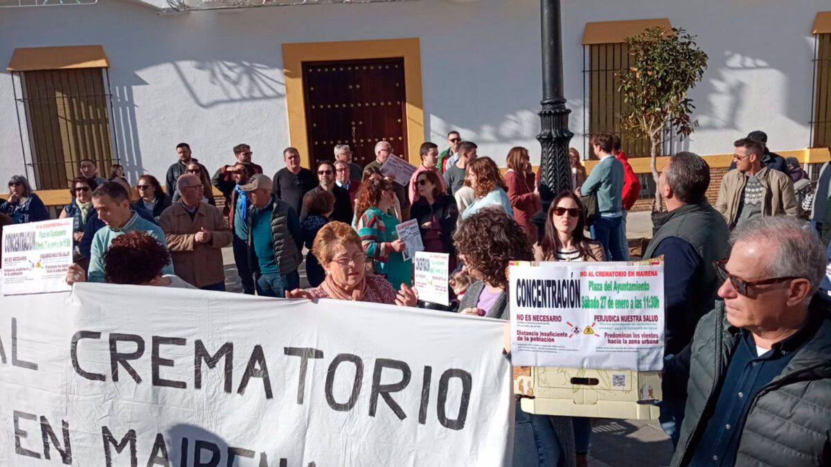 Protesta vecinal contra el proyecto de nuevo crematorio en Mairena del Alcor.- Ecologistas en Acción