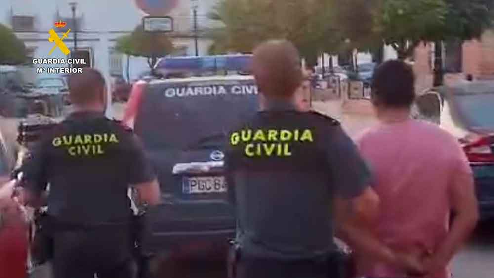 Los agentes detienen a un hombre acusado de robo con violencia en Pilas. - Guardia Civil