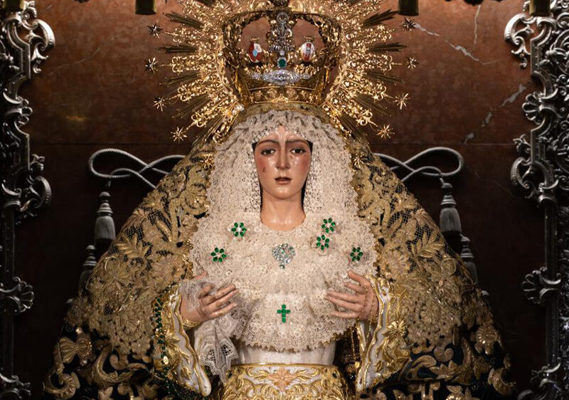Virgen de la Esperanza Macarena tras la segunda intervención. - Hermandad de la Macarena