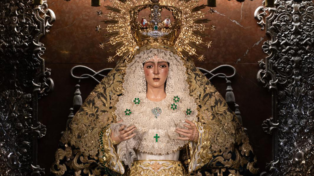 Virgen de la Esperanza Macarena tras la segunda intervención. - Hermandad de la Macarena