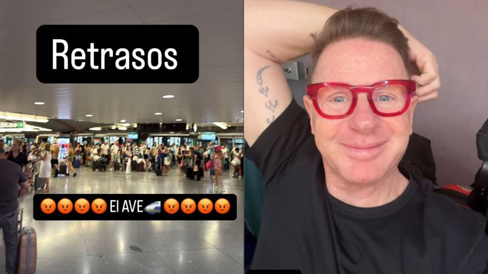 Jorge Cadaval denuncia retrasos del AVE en sus stories de Instagram. - @jorgecadaval