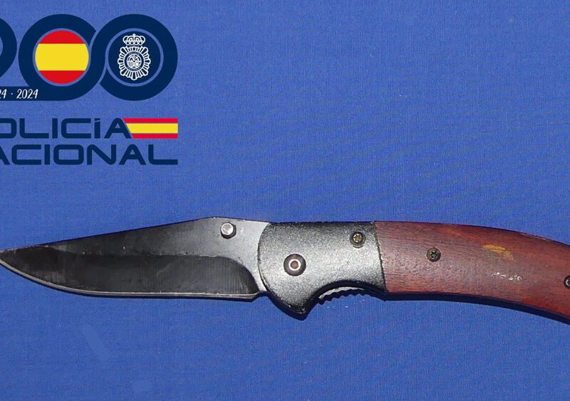 Imagen de archivo de una navaja intervenida por la Policía Nacional - Policía Nacional
