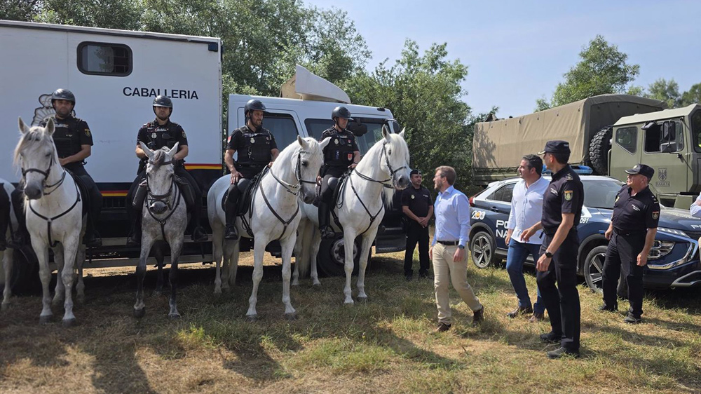 Exhibición de agentes. - Policía Nacional