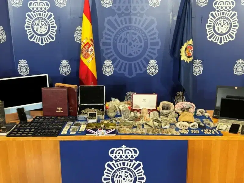 Siete detenidos por la venta de objetos arqueológicos procedentes de expolio
