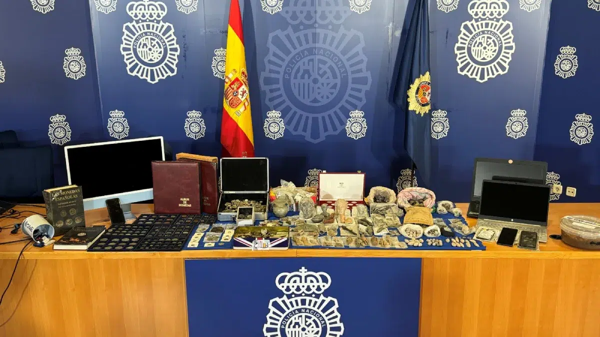 Siete detenidos por la venta de objetos arqueológicos procedentes de expolio
