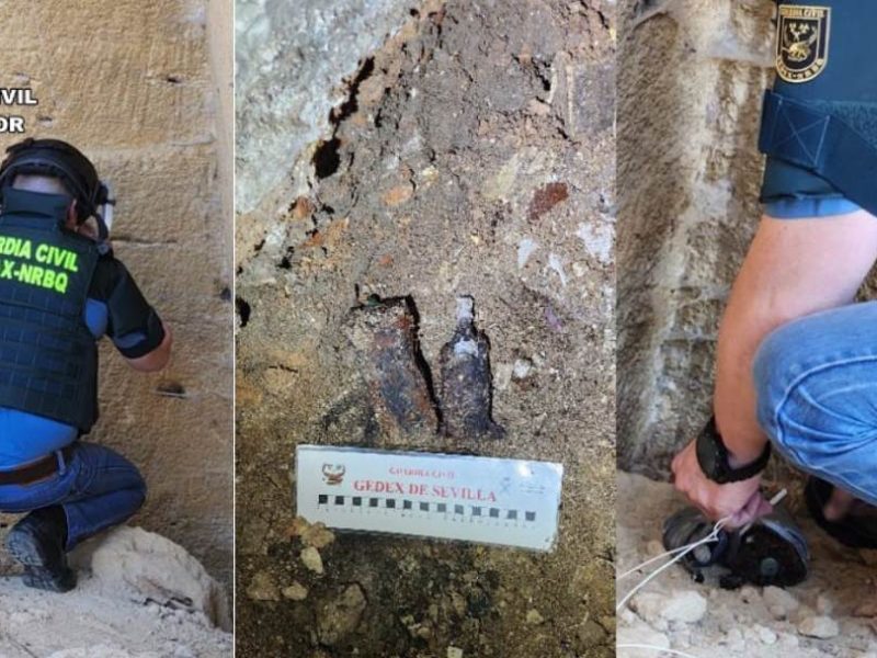 Granadas de la Guerra Civil encontradas en Osuna